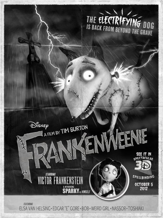 1000 piece jigsaw puzzle for the movie poster: Frankenweenie (2012) ver3