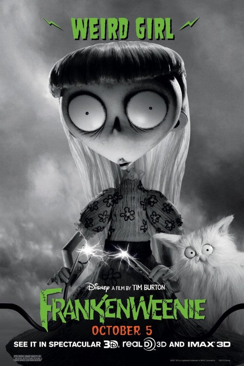 1000 piece jigsaw puzzle for the movie poster: Frankenweenie (2012) ver4