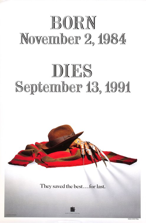1000 piece jigsaw puzzle for the movie poster: Freddy's Dead: The Final Nightmare (1991) ver1