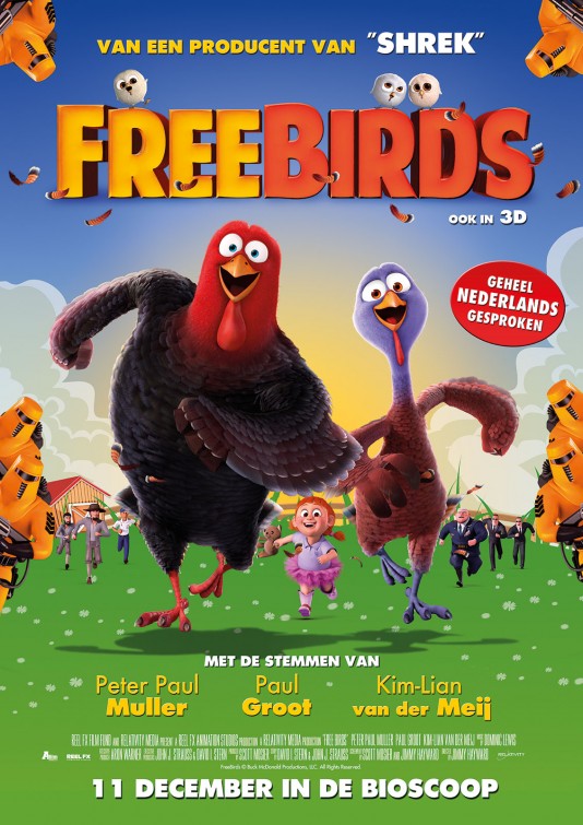 1000 piece jigsaw puzzle for the movie poster: Free Birds (2013) ver11