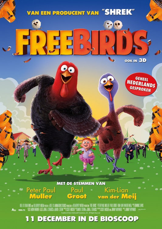 1000 piece jigsaw puzzle for the movie poster: Free Birds (2013) ver11