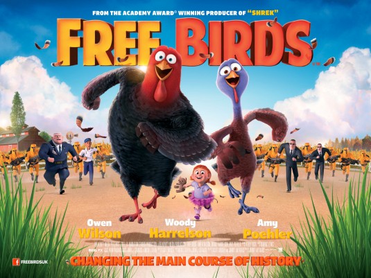 1000 piece jigsaw puzzle for the movie poster: Free Birds (2013) ver9