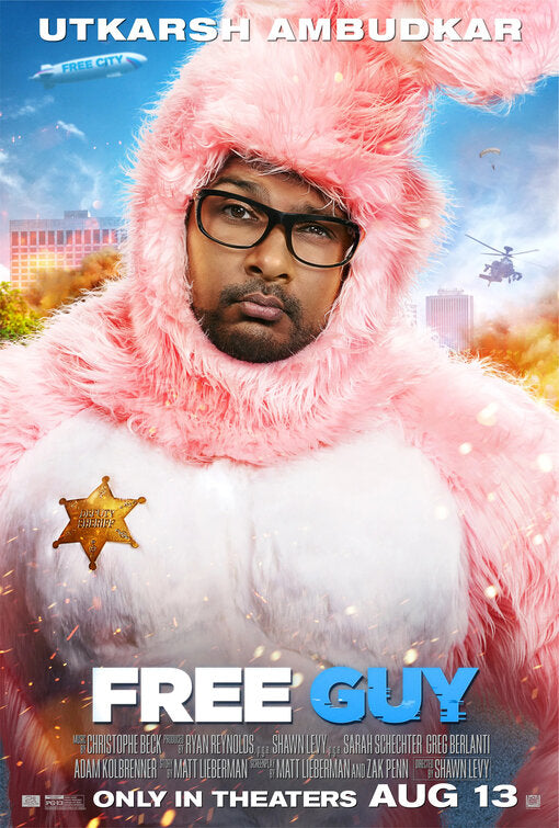 1000 piece jigsaw puzzle for the movie poster: Free Guy (2021) ver10