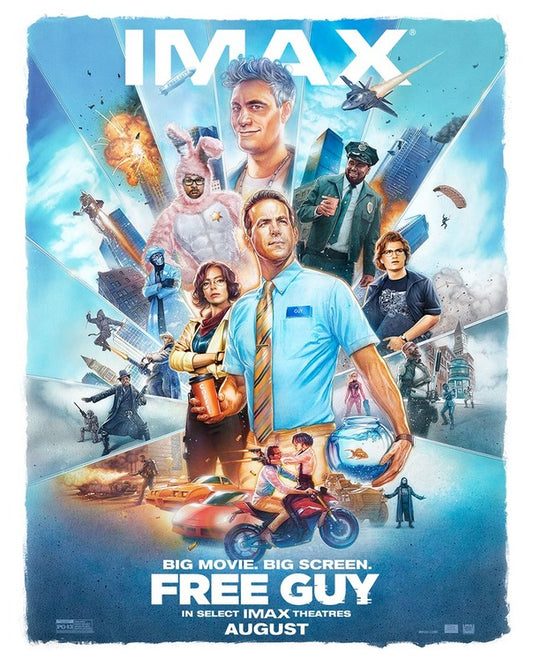 1000 piece jigsaw puzzle for the movie poster: Free Guy (2021) ver13