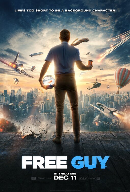 1000 piece jigsaw puzzle for the movie poster: Free Guy (2021) ver4