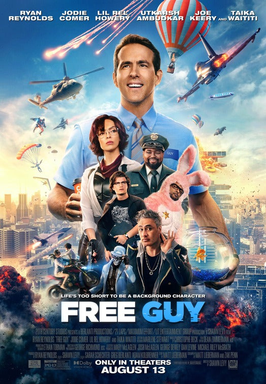 1000 piece jigsaw puzzle for the movie poster: Free Guy (2021) ver5