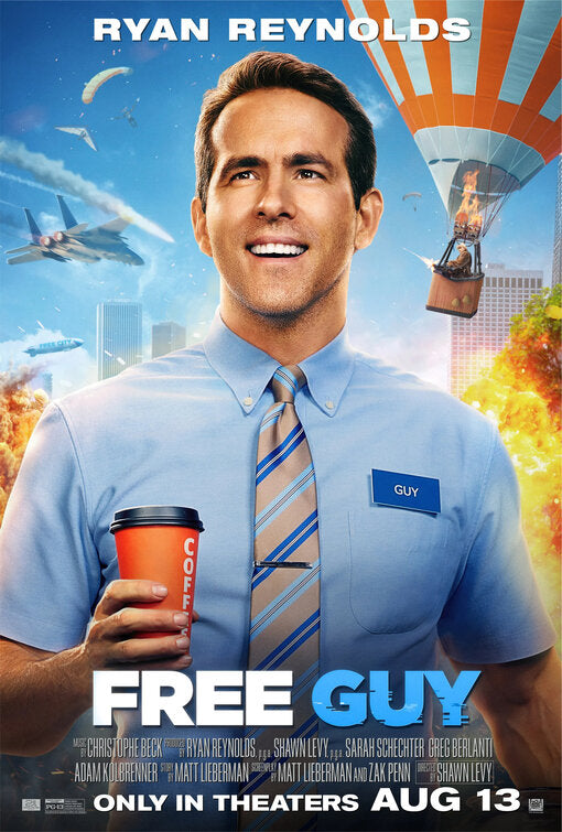 1000 piece jigsaw puzzle for the movie poster: Free Guy (2021) ver7