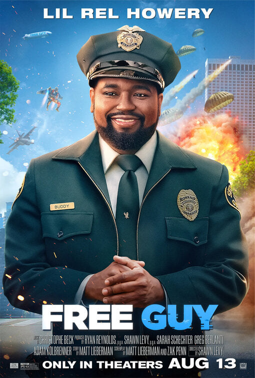 1000 piece jigsaw puzzle for the movie poster: Free Guy (2021) ver9