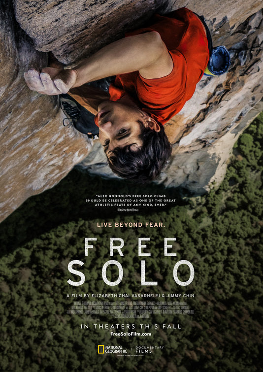 1000 piece jigsaw puzzle for the movie poster: Free Solo (2018)