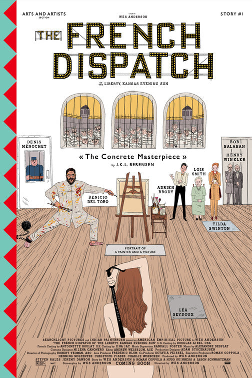 1000 piece jigsaw puzzle for the movie poster: The French Dispatch (2021) ver4