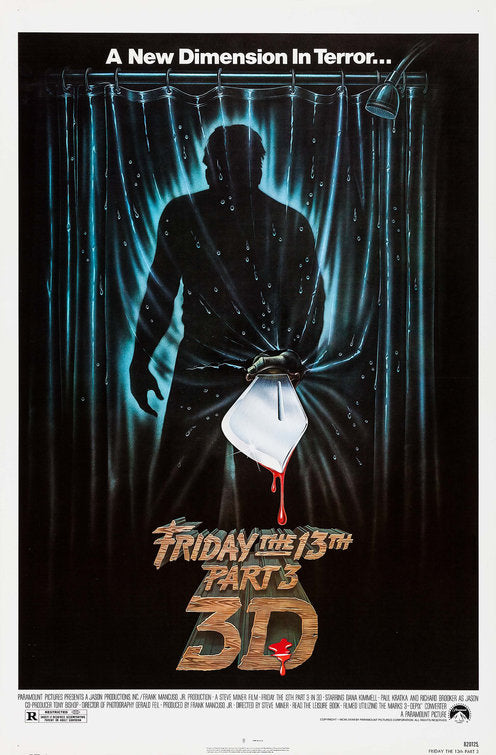 1000 piece jigsaw puzzle for the movie poster: Friday the 13th Part 3 (1982)