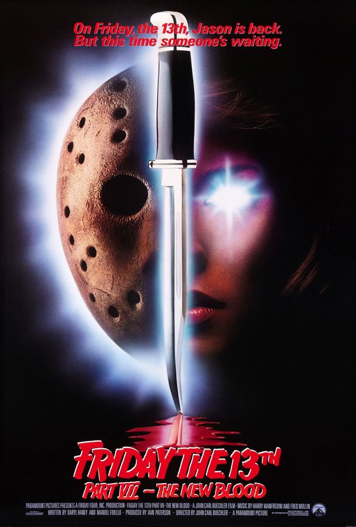 the movie poster: Friday the 13th Part VII: The New Blood (1988)