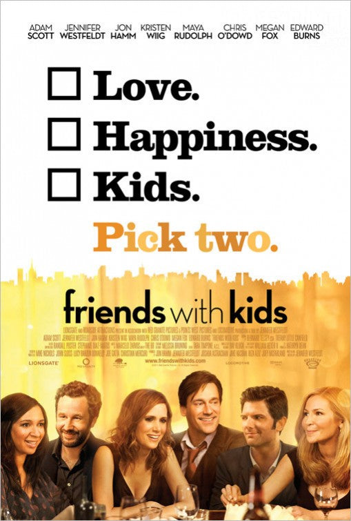 1000 piece jigsaw puzzle for the movie poster: Friends with Kids (2012) ver2
