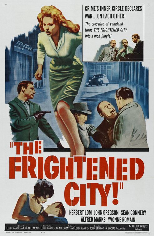 the movie poster: The Frightened City (1961)