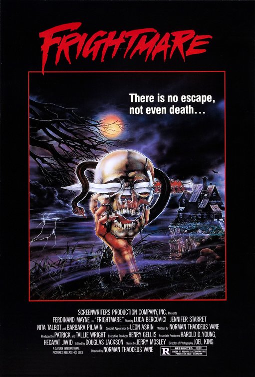 1000 piece jigsaw puzzle for the movie poster: Frightmare (1983)