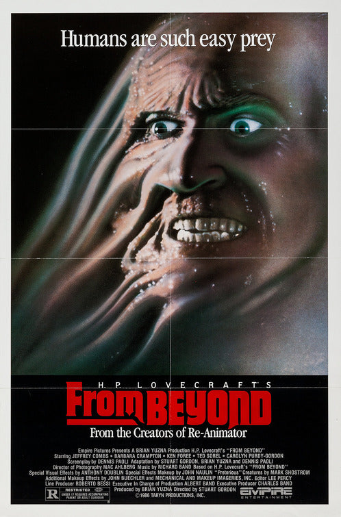the movie poster: From Beyond (1986)