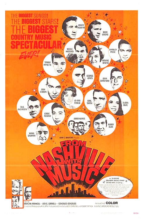 the movie poster: From Nashville with Music (1969)