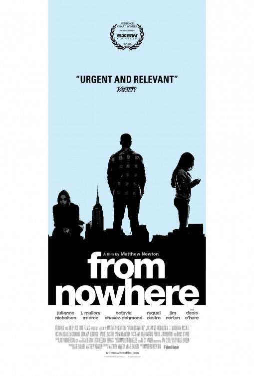 1000 piece jigsaw puzzle for the movie poster: From Nowhere (2017)