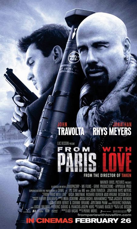 1000 piece jigsaw puzzle for the movie poster: From Paris with Love (2010) ver7