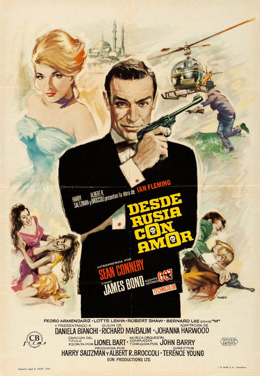 1000 piece jigsaw puzzle for the movie poster: From Russia With Love (1963) ver11