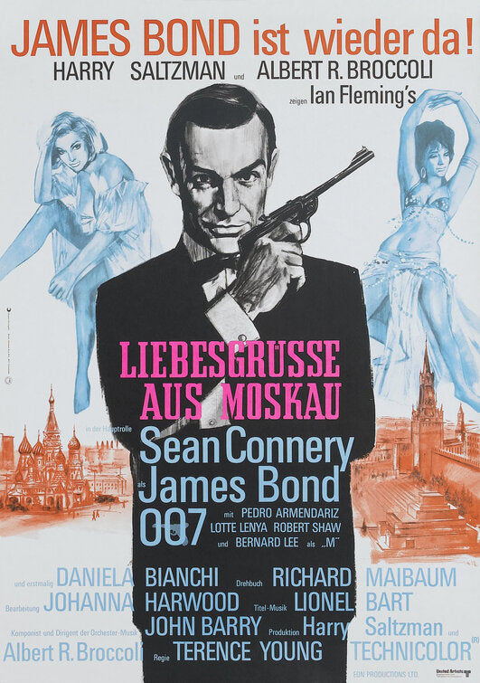 the movie poster: From Russia With Love (1963) ver2