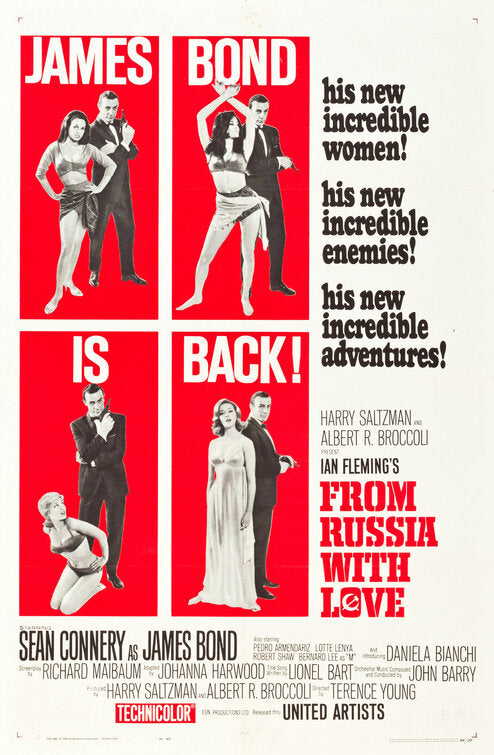 1000 piece jigsaw puzzle for the movie poster: From Russia With Love (1963) ver4
