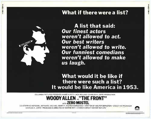 the movie poster: The Front (1976) ver1