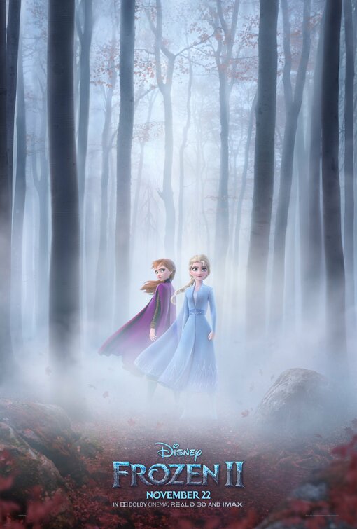 1000 piece jigsaw puzzle for the movie poster: Frozen II (2019) ver3