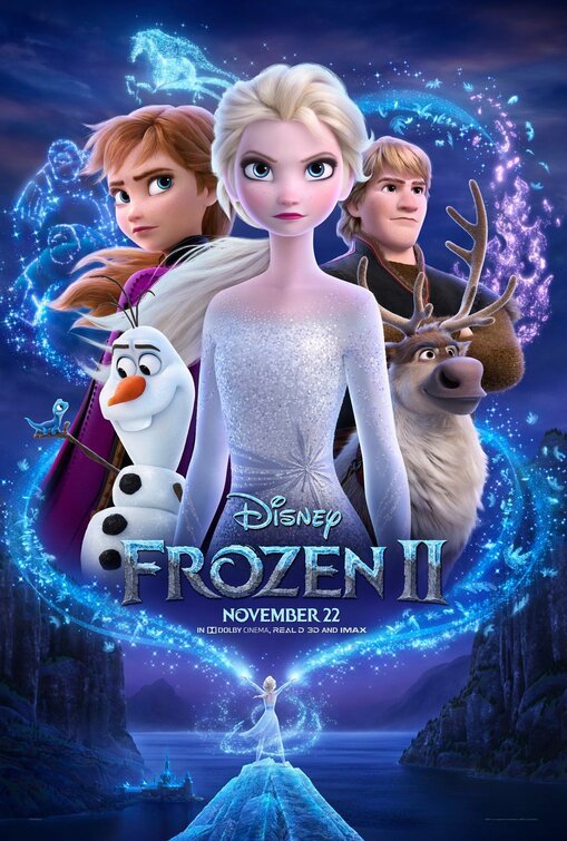 1000 piece jigsaw puzzle for the movie poster: Frozen II (2019) ver8