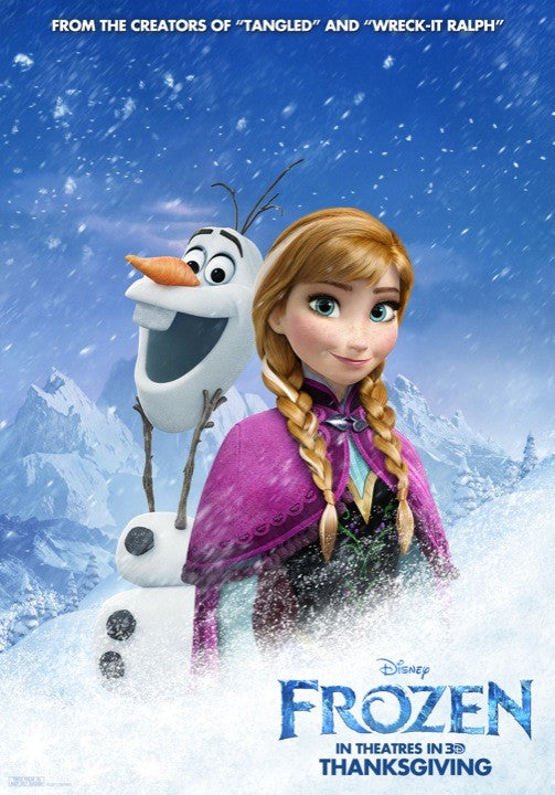 1000 piece jigsaw puzzle for the movie poster: Frozen (2013) ver11