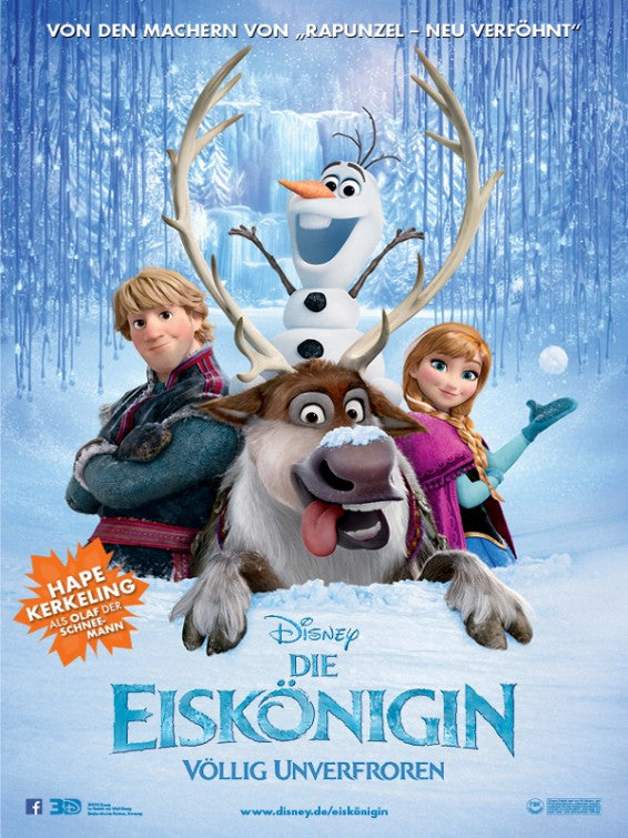1000 piece jigsaw puzzle for the movie poster: Frozen (2013) ver15