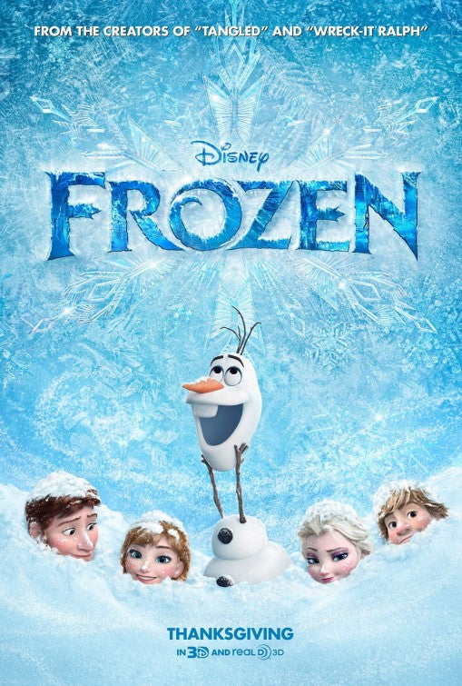 1000 piece jigsaw puzzle for the movie poster: Frozen (2013) ver6