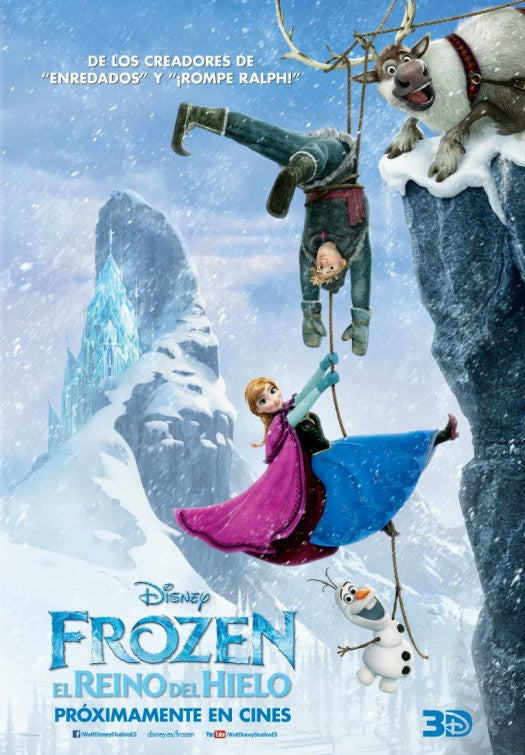 1000 piece jigsaw puzzle for the movie poster: Frozen (2013) ver7