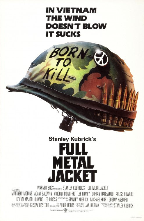 the movie poster: Full Metal Jacket (1987)