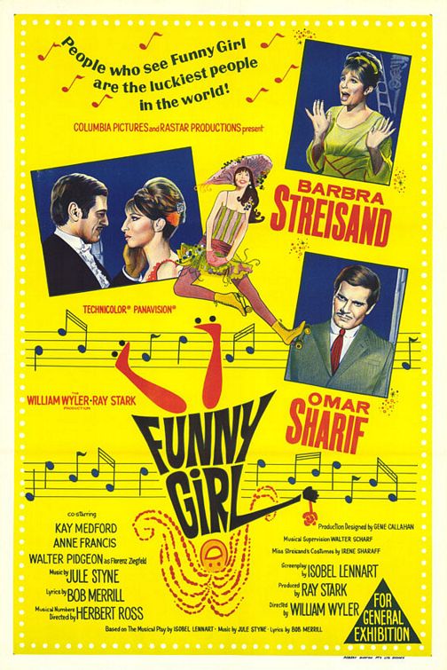 the movie poster: Funny Girl (1968) ver2