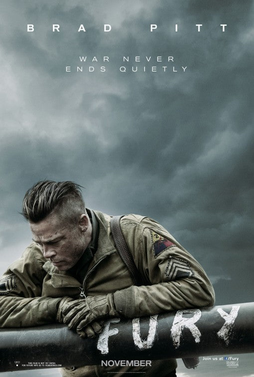 1000 piece jigsaw puzzle for the movie poster: Fury (2014)