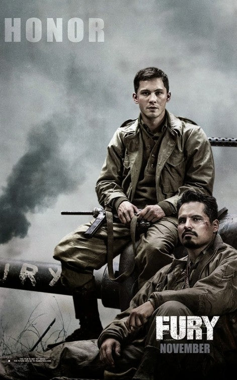 1000 piece jigsaw puzzle for the movie poster: Fury (2014) ver3