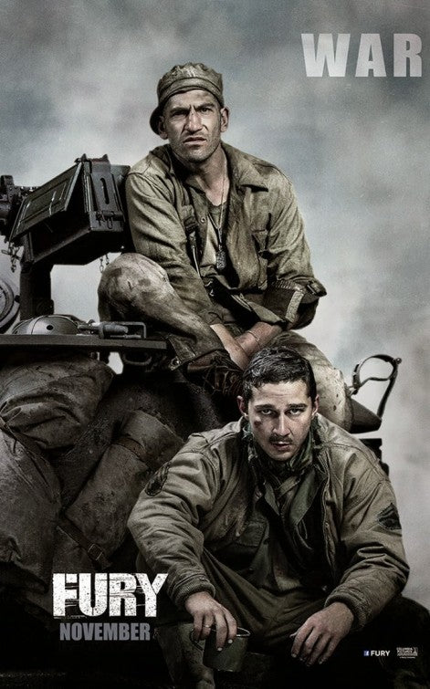 1000 piece jigsaw puzzle for the movie poster: Fury (2014) ver5