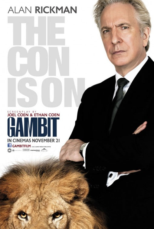 1000 piece jigsaw puzzle for the movie poster: Gambit (2013)