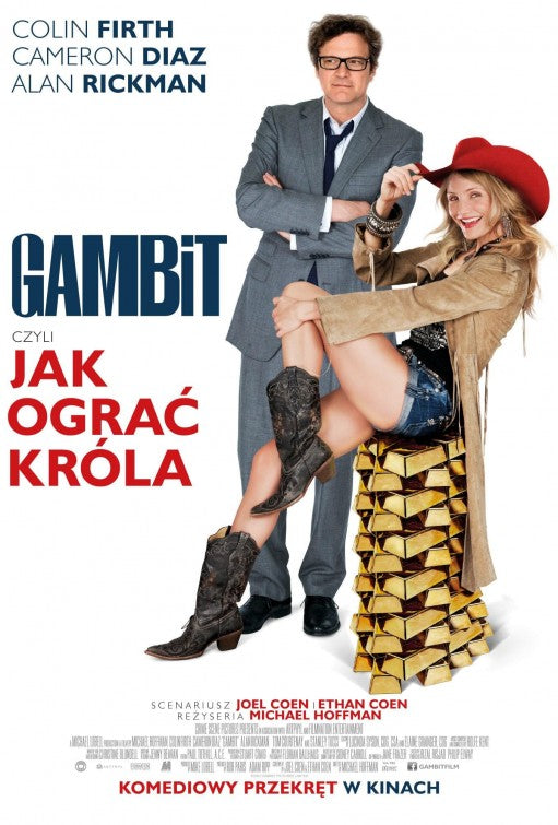 1000 piece jigsaw puzzle for the movie poster: Gambit (2013) ver8