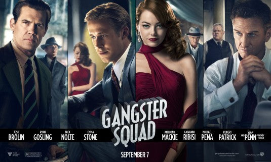 1000 piece jigsaw puzzle for the movie poster: Gangster Squad (2013)