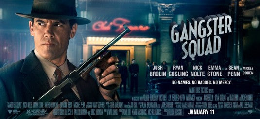 1000 piece jigsaw puzzle for the movie poster: Gangster Squad (2013) ver11