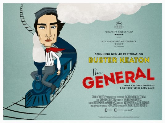 1000 piece jigsaw puzzle for the movie poster: The General (1926) ver3