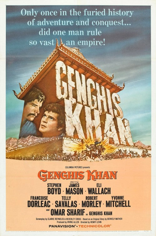 1000 piece jigsaw puzzle for the movie poster: Genghis Khan (1965)