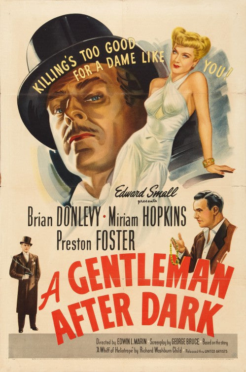 1000 piece jigsaw puzzle for the movie poster: A Gentleman After Dark (1942)