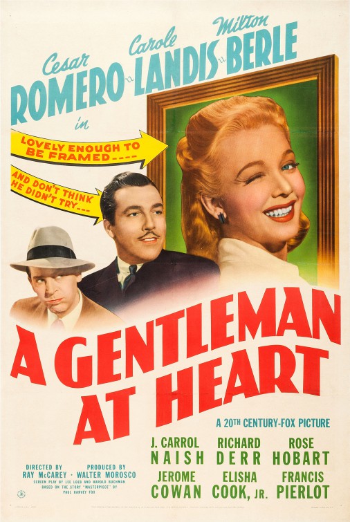 1000 piece jigsaw puzzle for the movie poster: A Gentleman at Heart (1942)