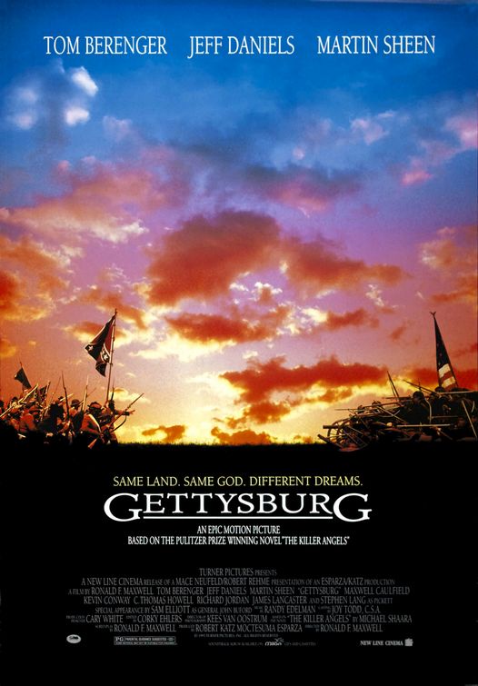 the movie poster: Gettysburg (1993)