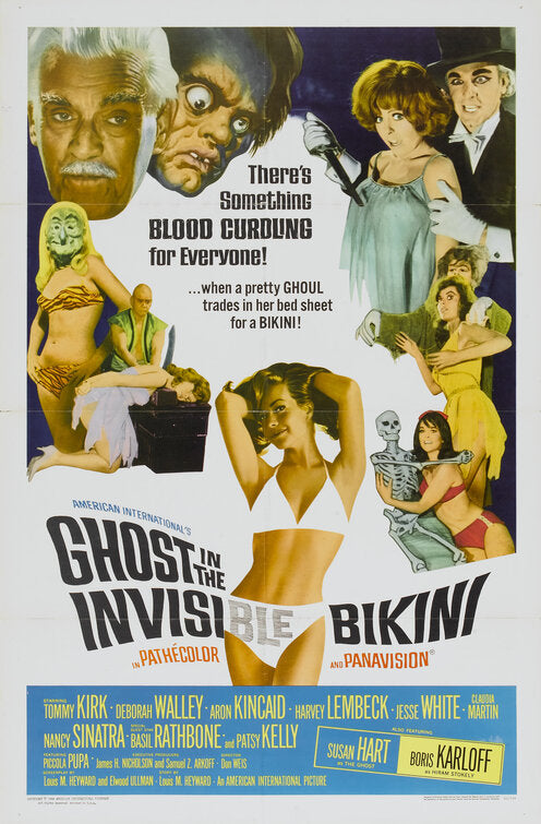 1000 piece jigsaw puzzle for the movie poster: The Ghost in the Invisible Bikini (1966)