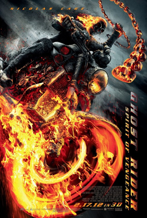 1000 piece jigsaw puzzle for the movie poster: Ghost Rider: Spirit of Vengeance (2012) ver2