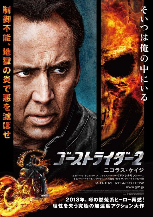 1000 piece jigsaw puzzle for the movie poster: Ghost Rider: Spirit of Vengeance (2012) ver6